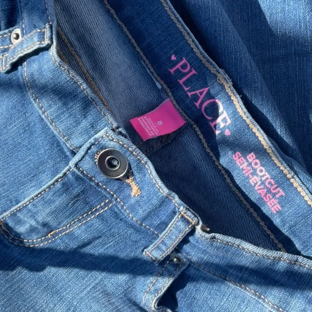 Take 50% OFF- Children’s Place Bootcut Semi-Evasee Girls Jean, Size-8
